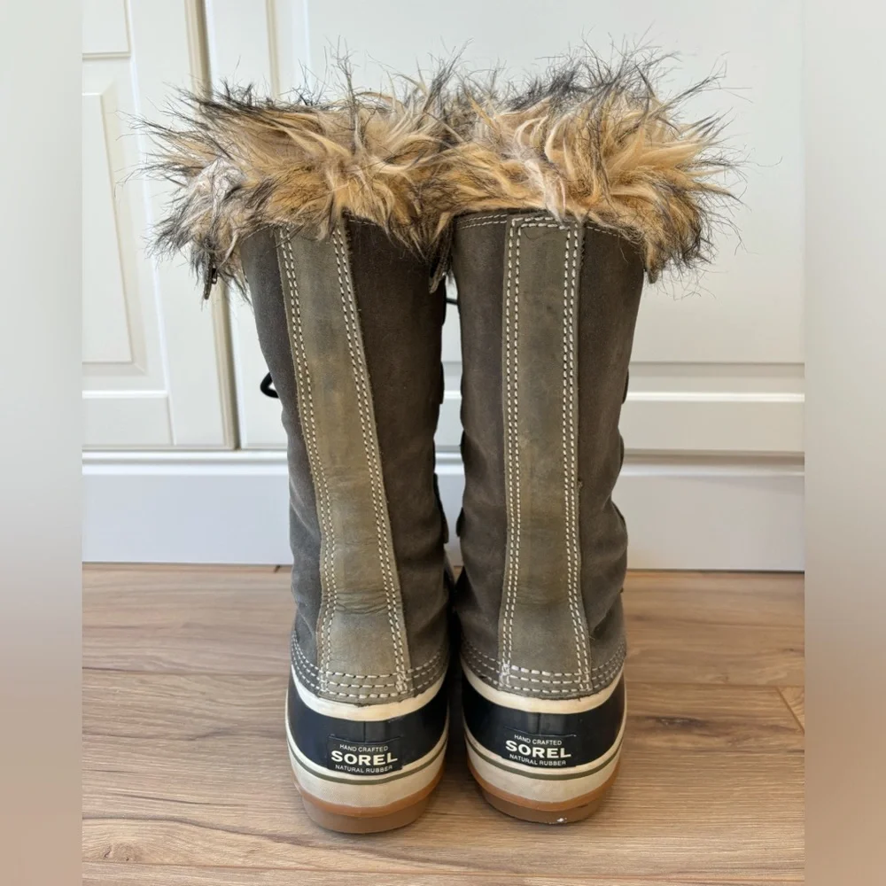 Sorel Women's Brown & Black Faux Fur Winter Boots - Picture 4 of 5
